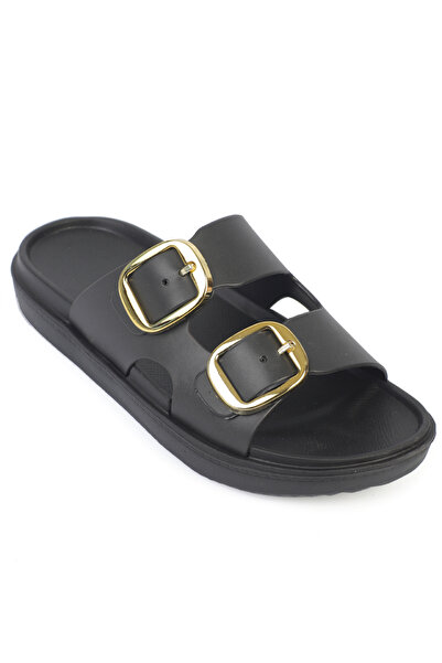 Capone Outfitters Clarita Eva Double Buckled Women Slipper