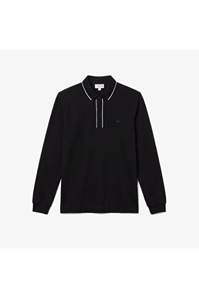 Lacoste Erkek Regular Fit Uzun Kollu Siyah Paris Polo