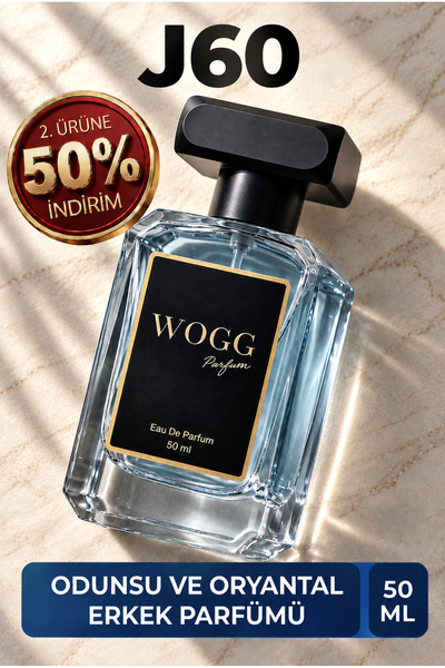 WOGG PARFÜM Scandals J60 | Odunsu ve Maskülen | Uzun Süre Kalıcılık | 50 ml E...