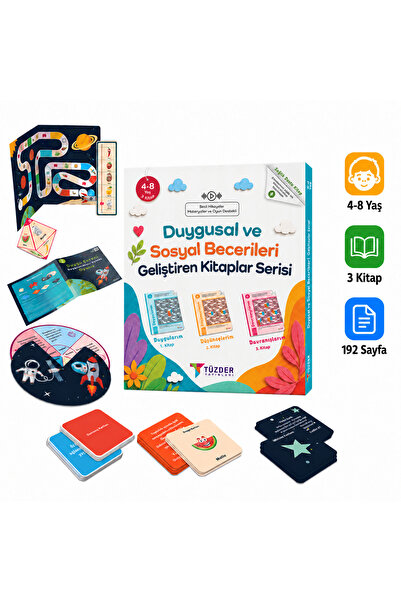 TÜZDER Yayınları 4-7 Yaş EQ-SQ Duygusal ve Sosyal Becerileri Geliştiren Kitap...