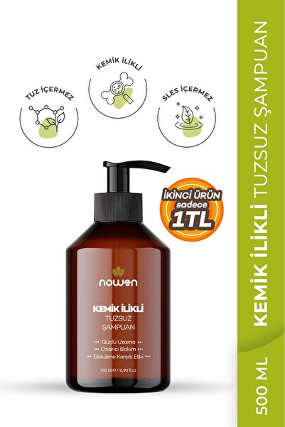 Nowen Kemik İlikli Tuzsuz Saç Şampuanı - 500 ml