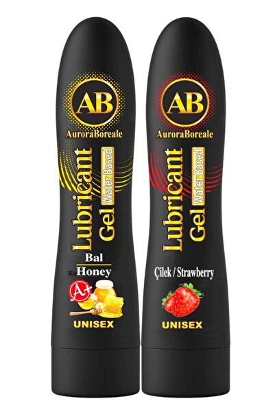 AuroraBoreale Premium Bal ve Çilek Aromalı Büyük Boy Kayganlaştırıcı Jel Lubricant Gel