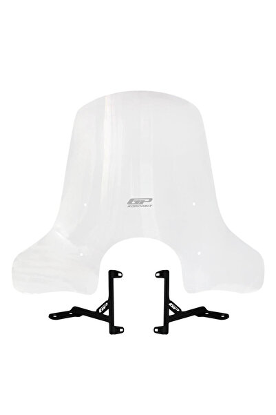 GP KOMPOZİT SYM Fiddle 2009-2023 Uyumlu Ön Cam Şeffaf 55 cm