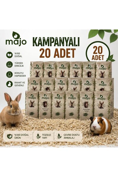 Majo 20 Lİ 15 LT TAVŞAN, GİNEPİG, HAMSTER TALAŞ PAKET