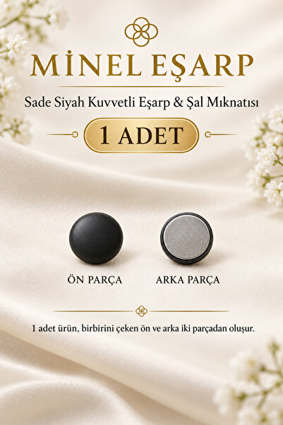 MODA Eşarp & Şal Mıknatısı siyah renk – 1 adet . Hediye ile beraber gönderilir