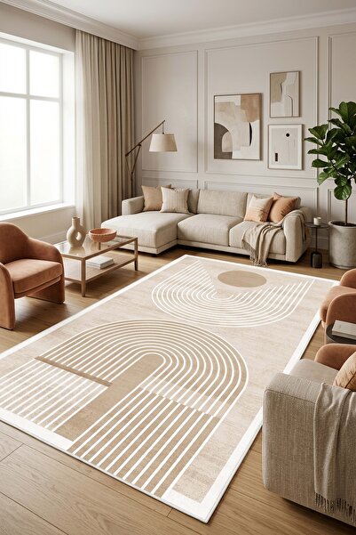 West Home Bohem Yıkanabilir Kaymaz Taban Leke Tutmaz Salon Halısı Mutfak Halı...