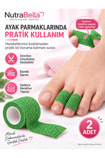 Octacare Kendinden Yapışkan Nefes Alabilen Ayak Parmak Topuk Koruyucu Tırnak ...
