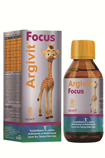 Argivit Focus Fosfotidilserin, L-Arjinin, Multivitamin ve Multimineral İçeren...