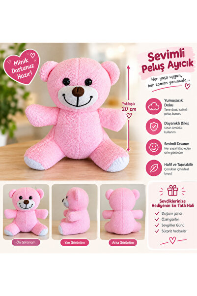 Generic Brand Plush Teddy Bear Soft Textured Sitting Cute Bear Toy with 4 Col...