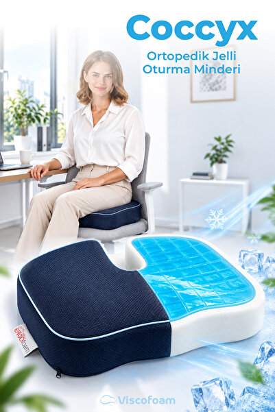 Viscofoam Terletmeyen Ortopedik Oturma Minderi Coccyx Oturma Minderi Visco Ot...