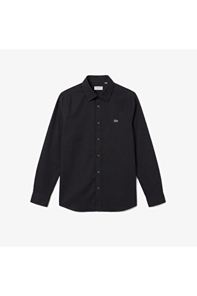 Lacoste Erkek Slim Fit Siyah Gömlek