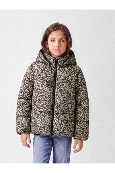Name it Μπουφάν κορίτσι 13257183 "Animal print" μπεζ Birch