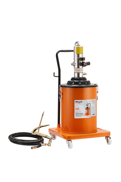 Lawazim Pro7 Pneumatic High Pressure Grease Pump 20L - Air Operated Mobile Lu...