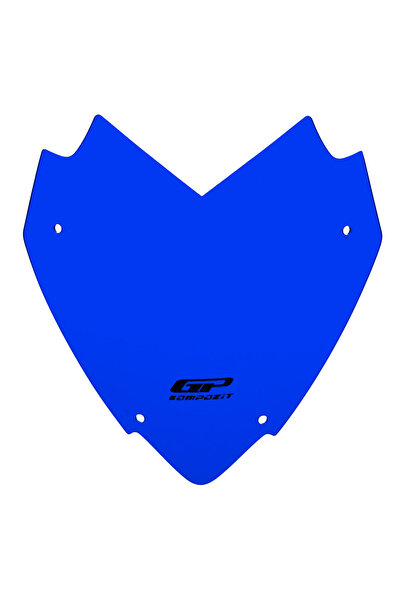 GP KOMPOZİT Yamaha XMAX 250 / 300 / 400 2018-2023 Uyumlu Spor Ön Cam Mavi 34 cm