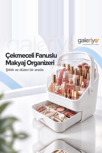 Galeriyo Οργανωτής Μακιγιάζ με Καπάκι και Συρτάρια |   Διαφανής θήκη οργάνωση...