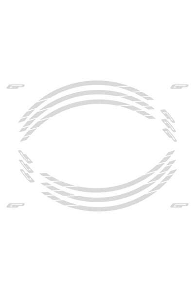GP KOMPOZİT Universal Tek Jant Şeridi Reflektif Gri 15"