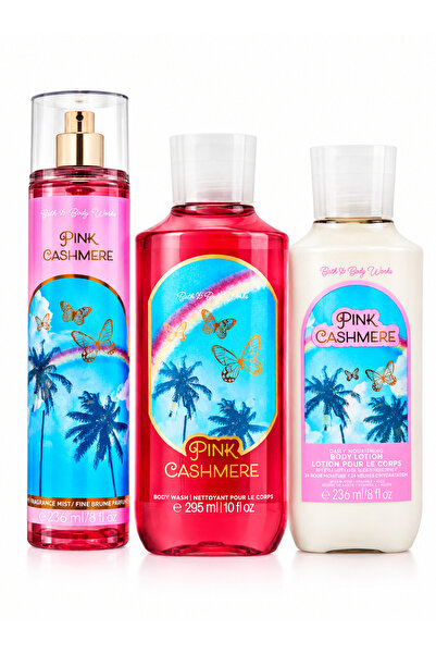Bath & Body Works Pink Cashmere Fine Fragrance Mist, Lotion and Shower gel