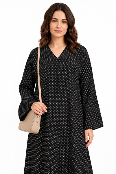 Azria Fashion عباءة مطبوعة بنقاط البولكا
