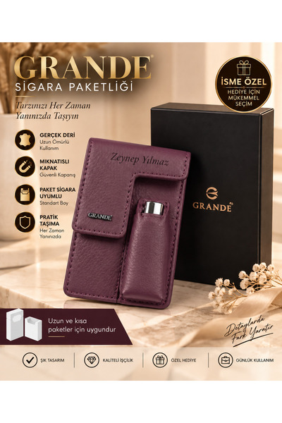 Grande 451 Hakiki Deri Sigaralık