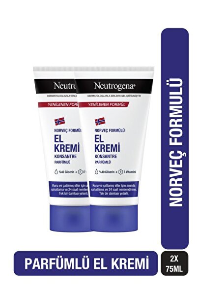 Neutrogena Norveç Formülü El Kremi Parfümlü 75 Ml X 2 Adet