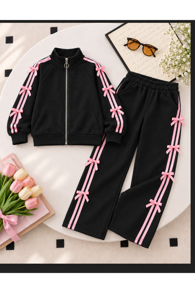 KOKOŞ BEBEK Bow Detail Girls' Set - Ages 5/14 - 31176