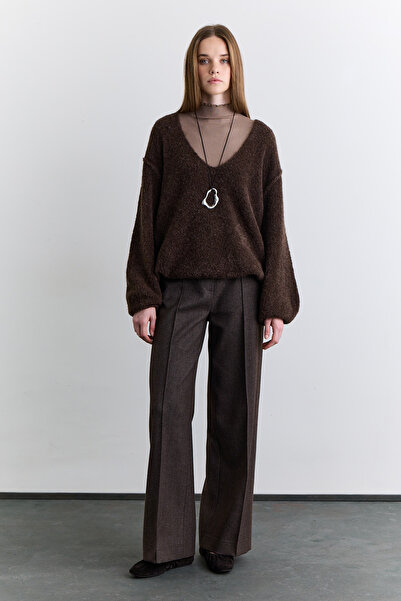 Manuka Soft Textured Sweater Aci Brown