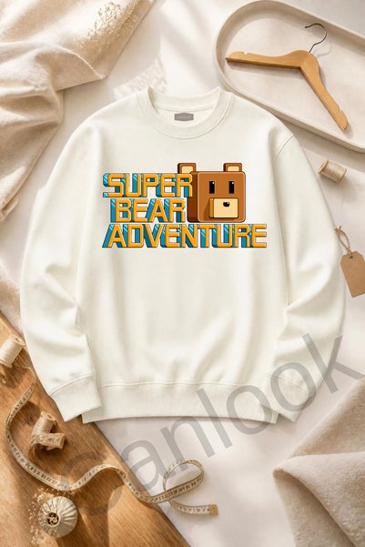 Canlook Super Bear Adventure Baskılı Çocuk Sweatshirt