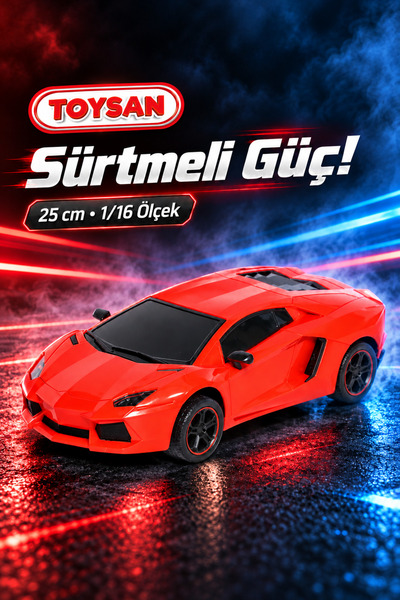 Toysan TOY-84 Sürtmeli Araba 25 cm