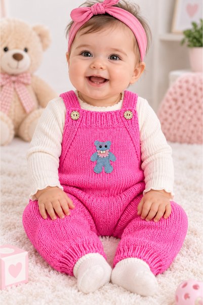 El örgüsü 100% Cotton Baby Set 4-Piece Set Cardigan Jumpsuit Booties Hat Anti...