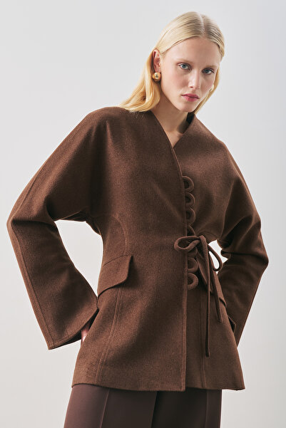 Manuka Aroa Tie-Up Jacket Brown Brown
