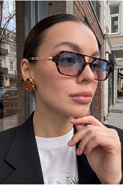 Eyesofia Swanky Lath Gold Blue Pink Leopard Rimmed Ultra Light Uv400 Filtered...