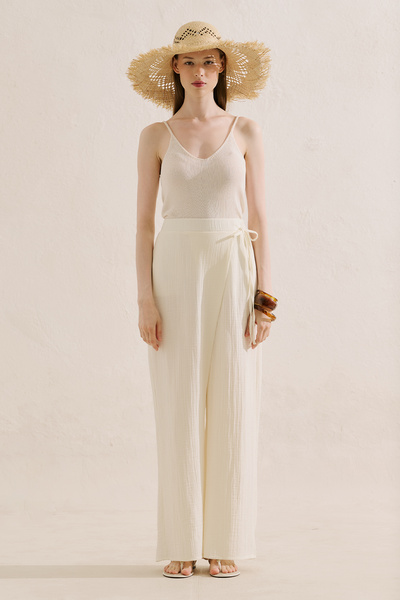 Manuka Muslin Anvelop Pants Ecru