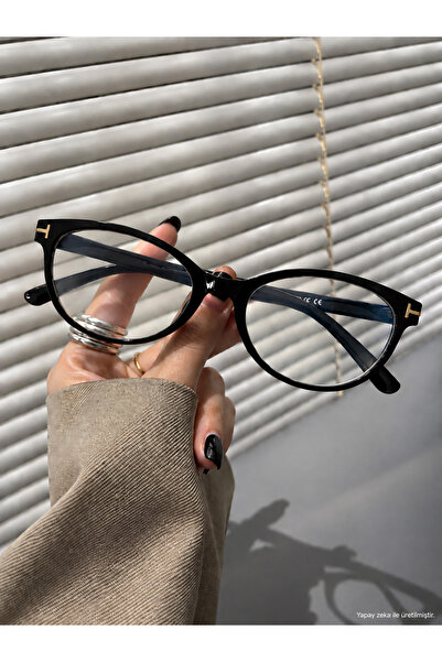 LEXA SHOP Mavi Işık Korumalı Optik Uyumlu 54 Ekartman Kadın Şeffaf Ekran Gözl...