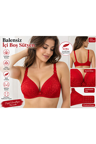 İthal Hollow Bra Without Underwire
