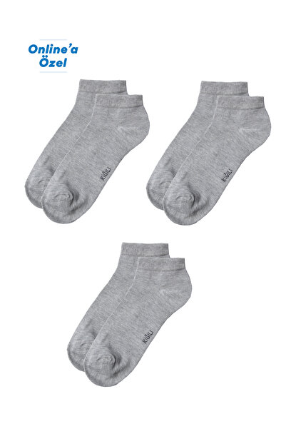 Kiğılı Set of 3 Cotton Flexible Sports Socks