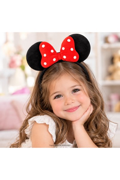 shop Minnie Model Black Crown with Polka Dot Ribbon for Women and Girls-New