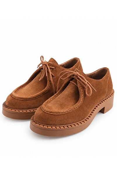 5in1Canpolat Taba Bağcıklı Loafer 20467