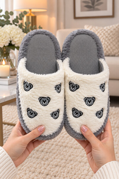 Moda Frato Lovely Model Women's House Slippers - Warm and Fluffy Slippers wit...