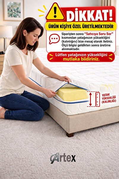 Artex غطاء مرتبة ألو 80x180 واقي غطاء سرير مبطن بسحاب