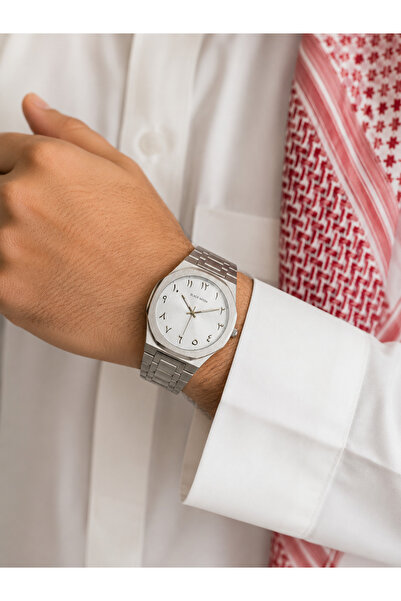 Black Moon Men's Watch Silver Color