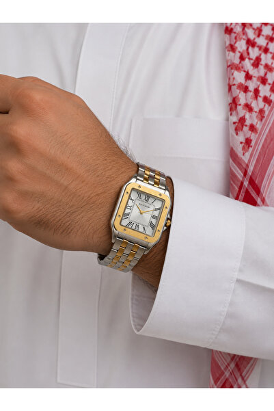 Black Moon Men's Watch Silver Gold