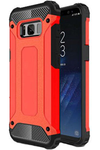 OEM Armor Guard Υβριδική Πλαστική Κόκκινη Θήκη Πλάτης TPU (Galaxy S8)