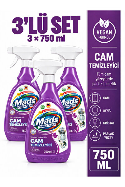 Cam Temizleyici Sprey 750 ml 3 adet