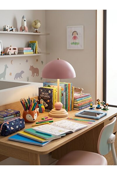 Sezay Aydınlatma Lugea Kids Nova Dekoratif Çocuk ve Genç Odası Abajur, Modern...