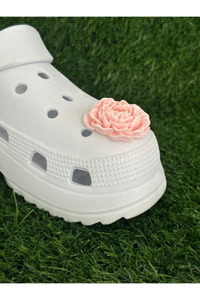 YuccaCo Accessorize Your Life Rose Flower Slipper Ornament/Rose Slipper Charm/3D Floral Jibbitz
