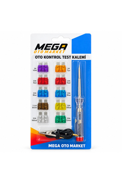 FRT Ottoman Mega Oto Market Araç Kontrol Kalemi Ve 10'lu Standart Bıçak Sigor...