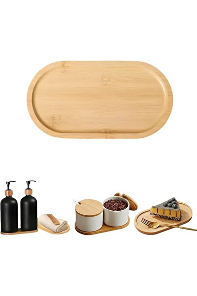 GENERAL 1-Piece Bamboo Bathroom Tray, Multi-Functional Organizer for Bathroom...