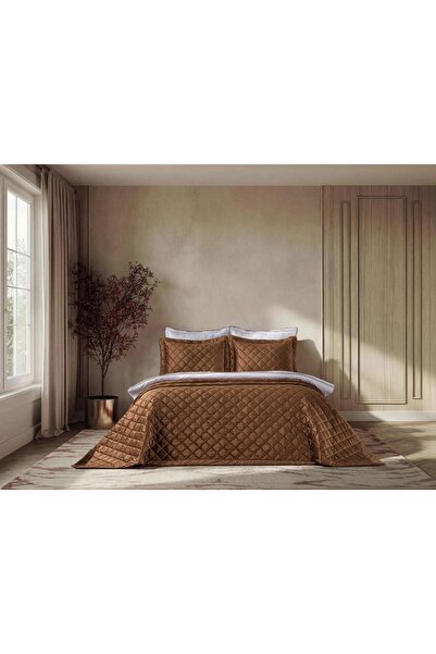 Doqu Home Luxury Yatak Örtüsü Imperial Çift Kişilik - Bakır