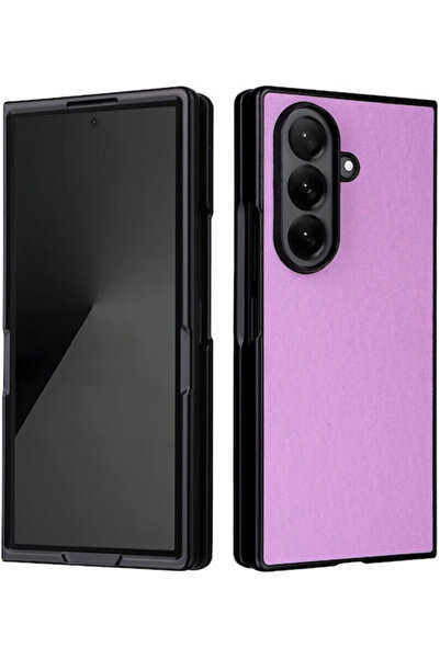 OEM Θήκη Βιβλίο Πλαστική / Συνθετικό Δέρμα Μωβ (Galaxy Z Fold7)