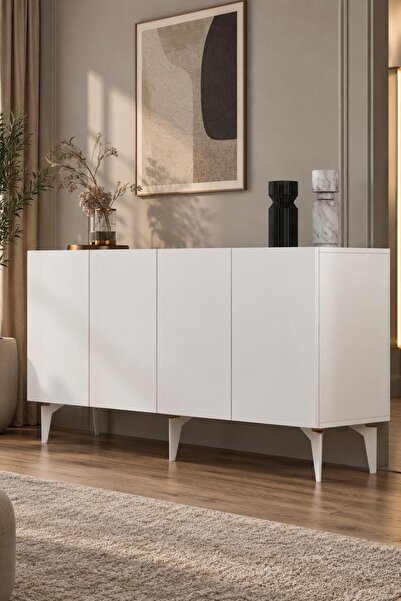 Modova Home 150MHK1BA SADEMM KONSOL TV SEHPASI BEYAZ-ALTIN